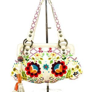Isabella Fiore Embroidered Handbag